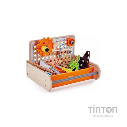 Конструктор Hape Junior Inventor Інструменти для експериментів 32 елемента (E3029)