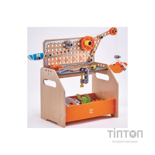 Конструктор Hape Junior Inventor Науковий верстак настільний 58 деталей (E3028)