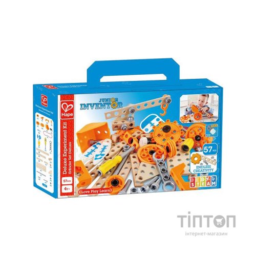 Конструктор Hape Junior Inventor з підсвіткою 57 деталей (E3032)