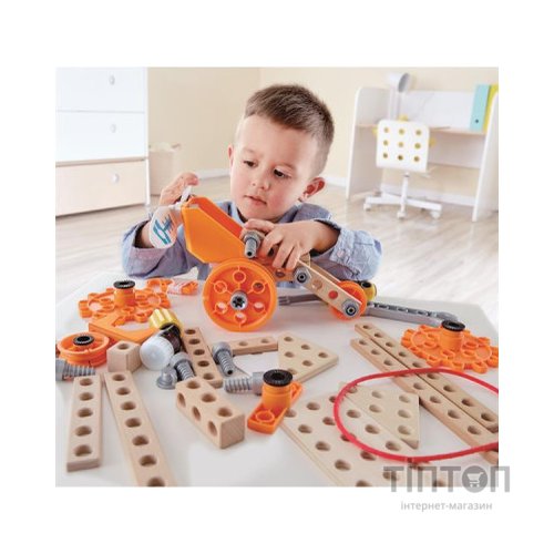 Конструктор Hape Junior Inventor з підсвіткою 57 деталей (E3032)