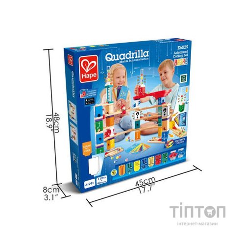 Конструктор Hape лабіринт Quadrilla Програмування 159 елементів (E6029)