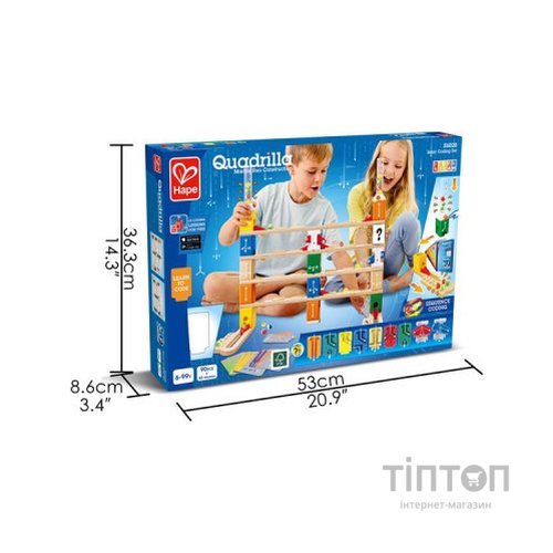 Конструктор Hape лабіринт Quadrilla Програмування основи 130 елементів (E6028)