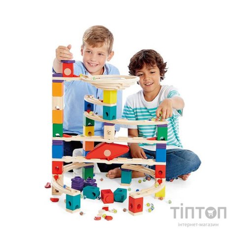 Конструктор Hape лабіринт Quadrilla Прискорення 136 елемента (E6007)