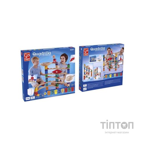 Конструктор Hape лабіринт Quadrilla Прискорення 136 елемента (E6007)