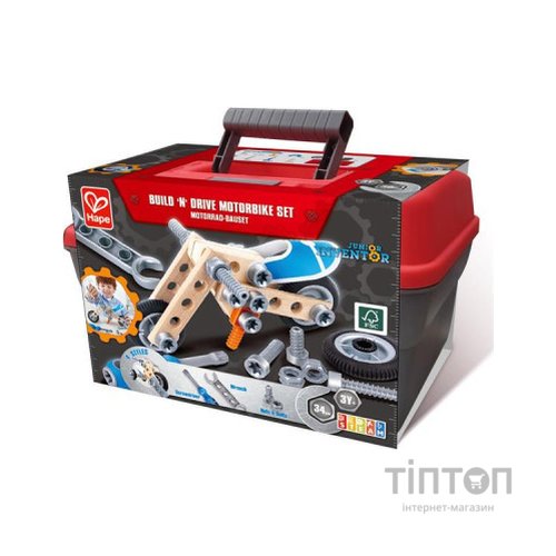 Конструктор Hape Мотоцикл 34 деталі (E3037)