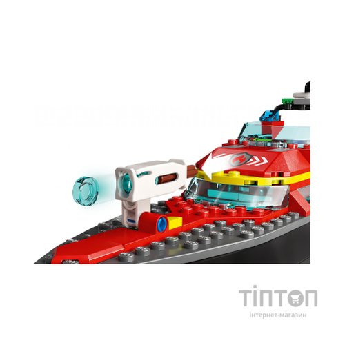 Конструктор LEGO City Човен пожежної бригади 144 деталі (60373)