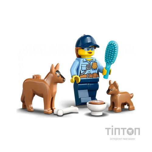 Конструктор LEGO City Мобільний майданчик для дресування поліцейських собак 197 деталей (60369)