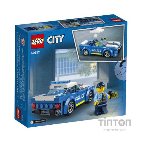 Конструктор LEGO City Поліцейський автомобіль 94 деталі (60312)