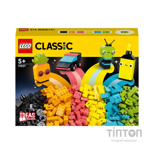 Конструктор LEGO Classic Творчі неонові веселощі 333 деталі (11027)
