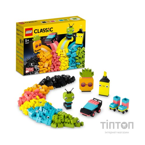 Конструктор LEGO Classic Творчі неонові веселощі 333 деталі (11027)
