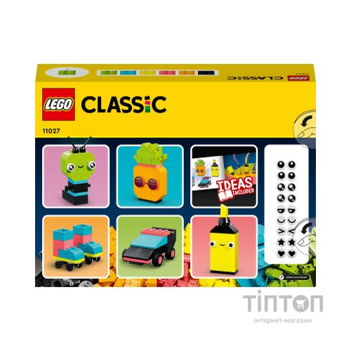 Конструктор LEGO Classic Творчі неонові веселощі 333 деталі (11027)