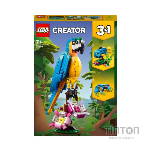 Конструктор LEGO Creator Екзотичний папуга 253 деталі (31136)