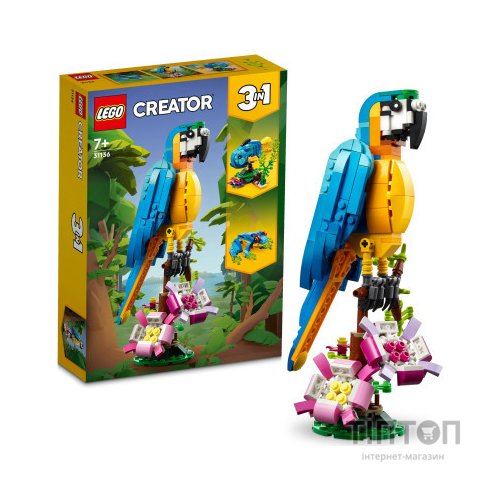Конструктор LEGO Creator Екзотичний папуга 253 деталі (31136)
