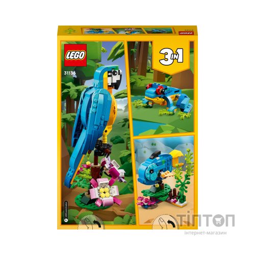 Конструктор LEGO Creator Екзотичний папуга 253 деталі (31136)