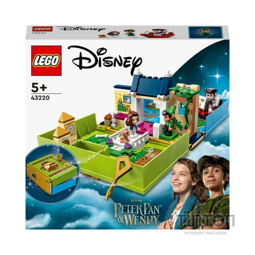 Конструктор LEGO Disney Classic Книга пригод Пітера Пена та Венді 111 деталей (43220)