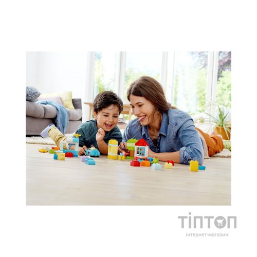 Конструктор LEGO DUPLO Classic Коробка з кубиками 65 деталей (10913)