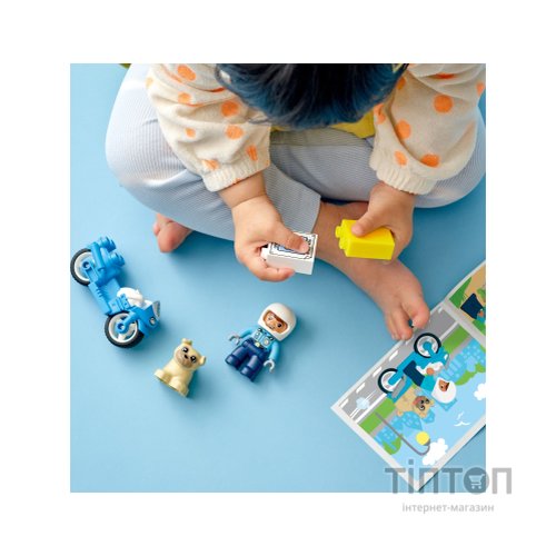 Конструктор LEGO DUPLO Town Поліцейський мотоцикл 5 деталей (10967)