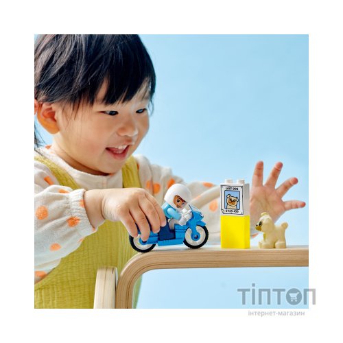 Конструктор LEGO DUPLO Town Поліцейський мотоцикл 5 деталей (10967)