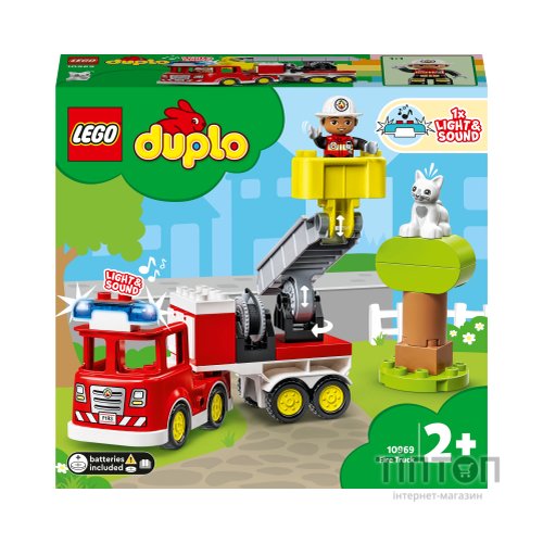 Конструктор LEGO DUPLO Town Пожежна машина 21 деталь (10969)