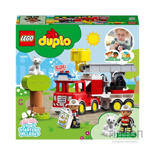 Конструктор LEGO DUPLO Town Пожежна машина 21 деталь (10969)