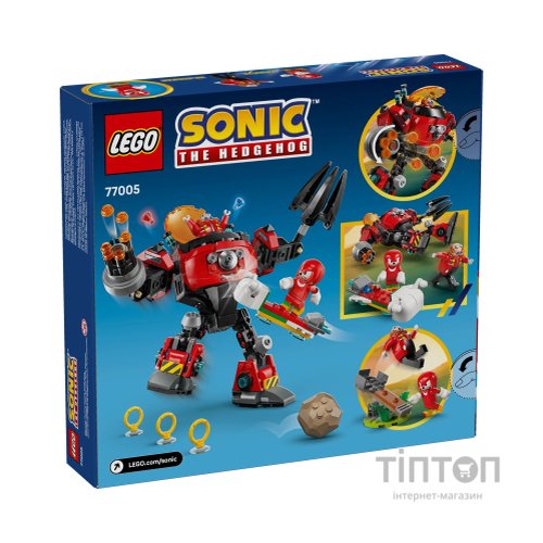 Конструктор LEGO Sonic Knuckles vs. Dr. Eggman Egg Crusher Mech (77005)