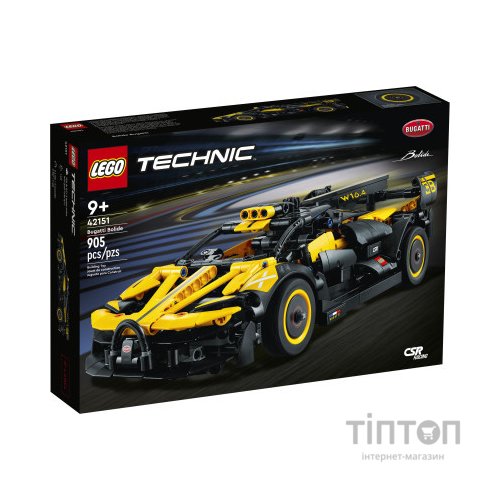 Конструктор LEGO Technic Bugatti Bolide 905 деталей (42151)