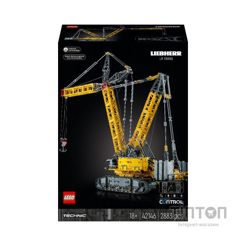 Конструктор LEGO Technic Гусеничний підйомний кран Liebherr LR 13000 2883 деталі (42146)