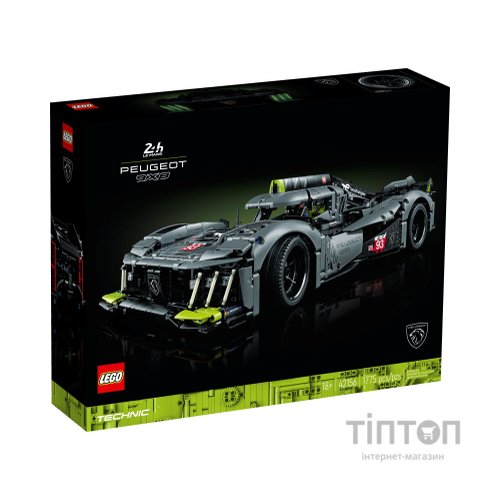 Конструктор LEGO Technic Peugeot 9X8 24H Le Mans Hybrid Hypercar 1775 деталей (42156)