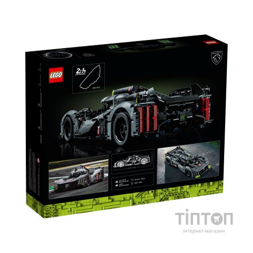 Конструктор LEGO Technic Peugeot 9X8 24H Le Mans Hybrid Hypercar 1775 деталей (42156)