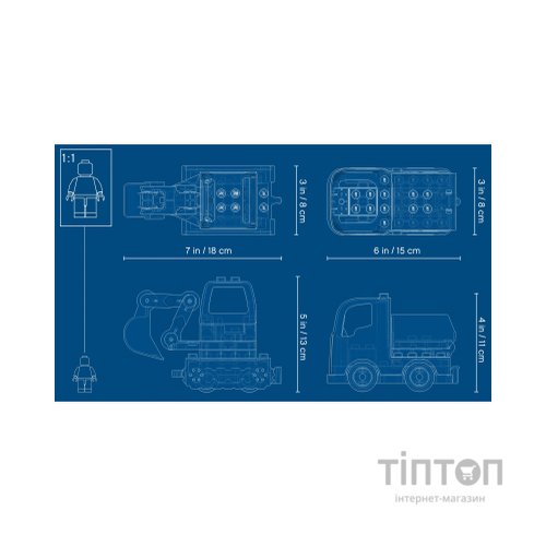 Конструктор LEGO Вантажівка і гусеничний екскаватор (10931)