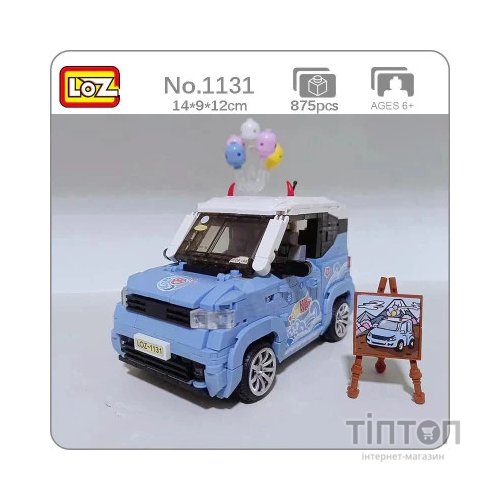 Конструктор LOZ mini Автомобіль MINI блакитний (1131)
