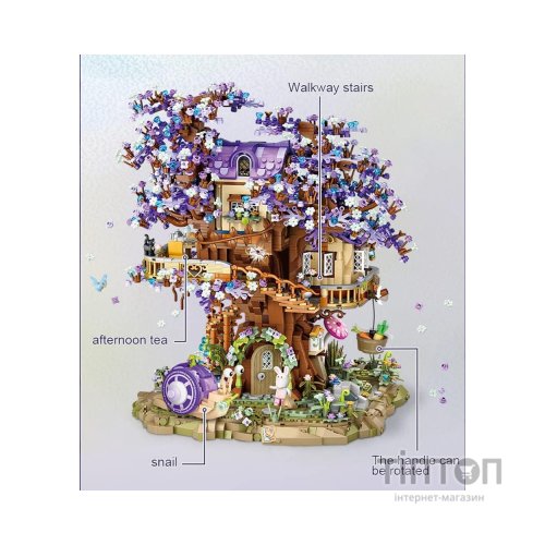 Конструктор LOZ mini Будиночок ельфа на дереві без фігурок (1065)