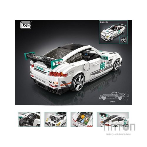 Конструктор LOZ mini Гоночний автомобіль (1128)
