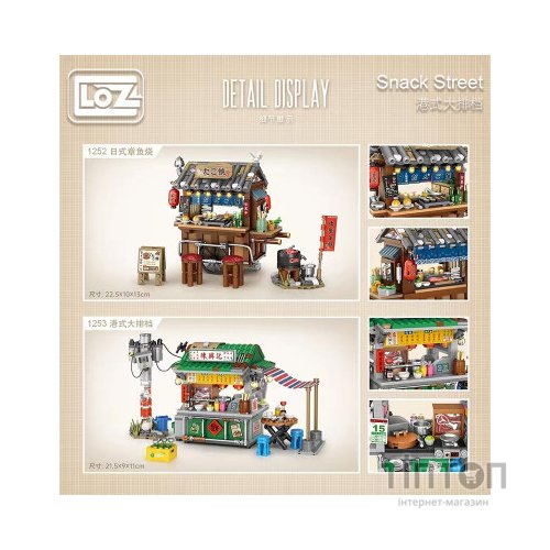 Конструктор LOZ mini Кіоск із продуктами (1253)