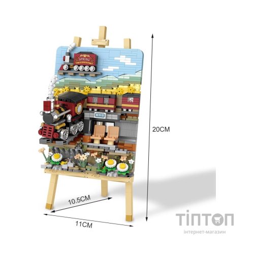Конструктор LOZ mini Весняний поїзд без фігурок (1296)