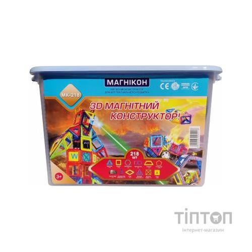Конструктор Магнікон 218 деталей Plastic box (MK-218)