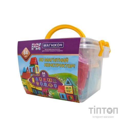 Конструктор Магнікон 84 детали Plastic box (МK-84)