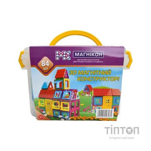 Конструктор Магнікон 84 детали Plastic box (МK-84)