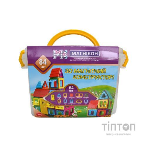 Конструктор Магнікон 84 детали Plastic box (МK-84)