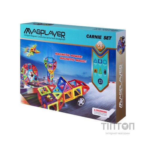 Конструктор Magplayer Набор 98 элементов (MPA-98)