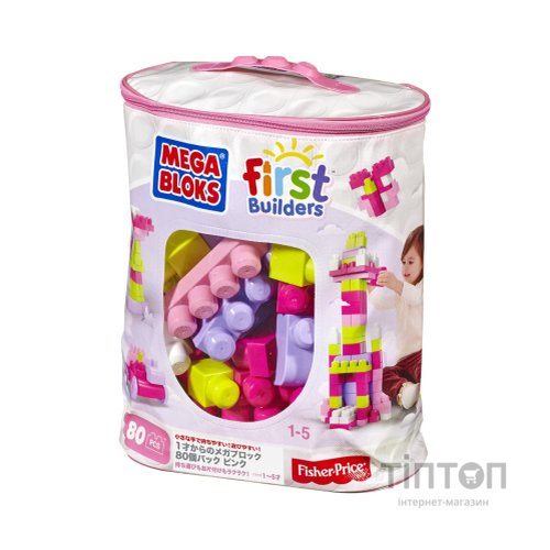 Конструктор Mega Bloks Рожевий 80 деталей (DCH62)