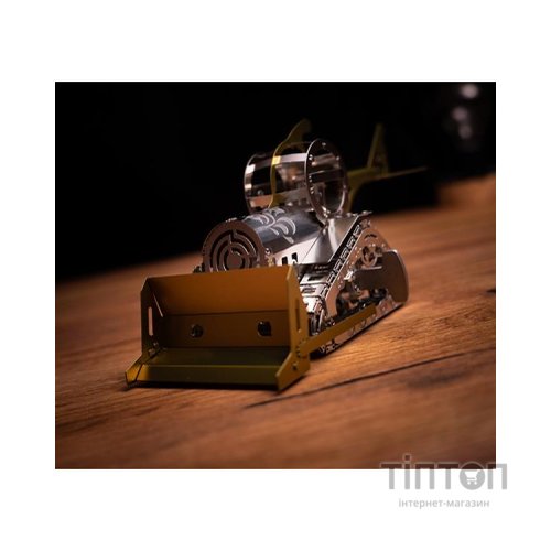 Конструктор Metal Time Колекцiйна модель Graceful CAT Бульдозер механічний двоколірний (MT073)