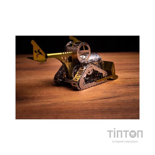 Конструктор Metal Time Колекцiйна модель Graceful CAT Бульдозер механічний двоколірний (MT073)