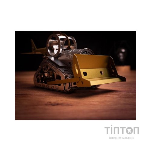 Конструктор Metal Time Колекцiйна модель Graceful CAT Бульдозер механічний двоколірний (MT073)