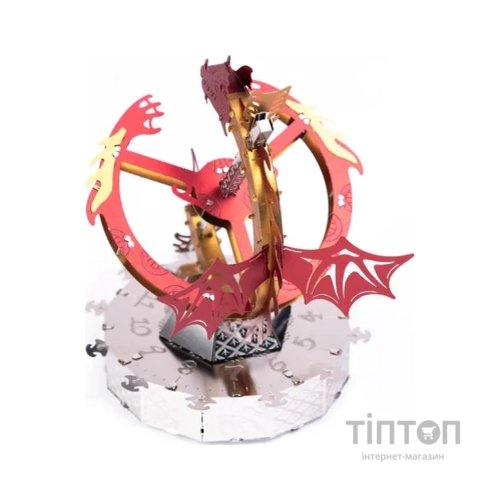 Конструктор Metal Time Колекцiйна модель Sun Chaser Dragon Stand Clock Сонячний годинник (MT025)