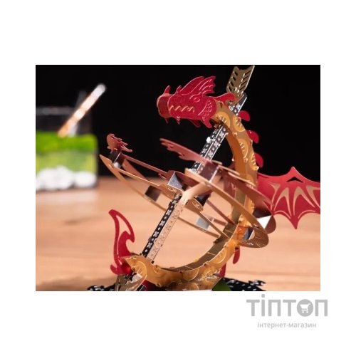 Конструктор Metal Time Колекцiйна модель Sun Chaser Dragon Stand Clock Сонячний годинник (MT025)