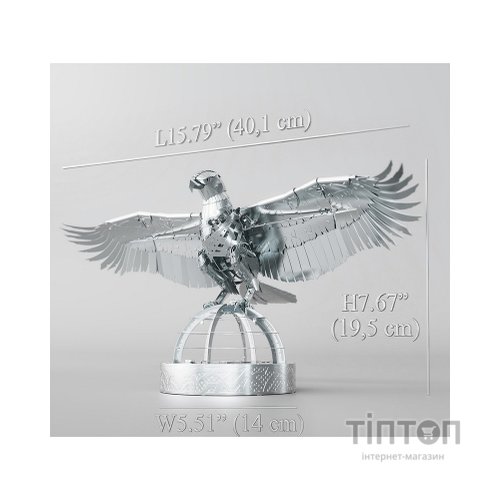 Конструктор Metal Time Колекційна модель Unity Wings Eagle Silver Armor (MT101/READY)