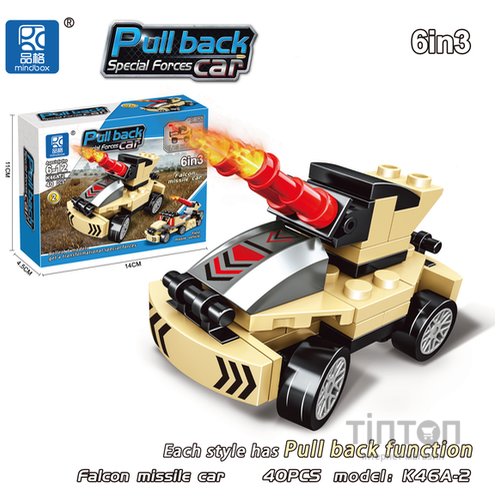 Конструктор MINDBOX Інерційна військова машинка в асортименті