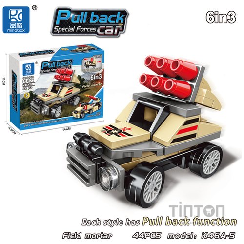 Конструктор MINDBOX Інерційна військова машинка в асортименті