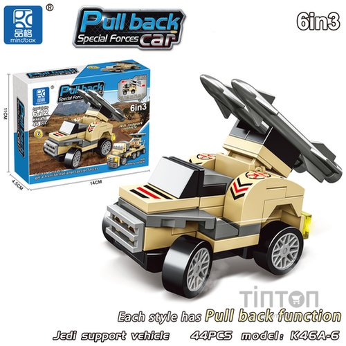 Конструктор MINDBOX Інерційна військова машинка в асортименті